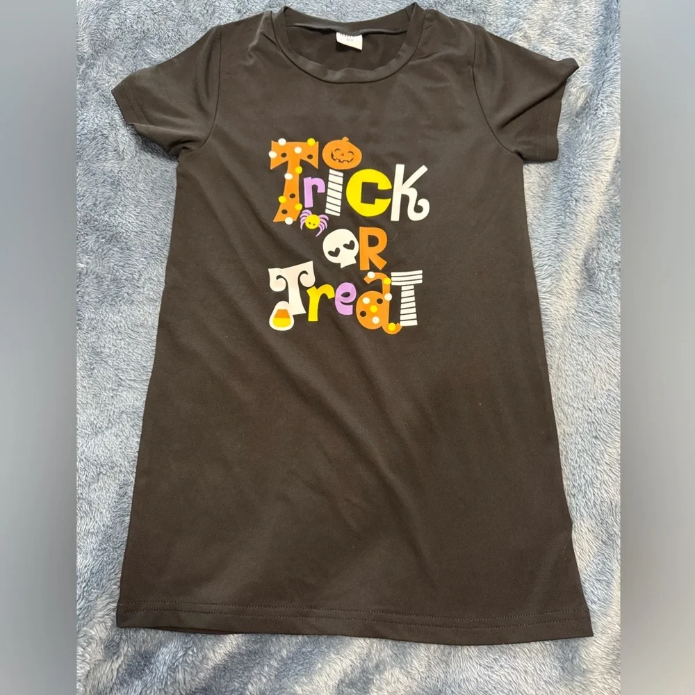 SHEIN Girls Halloween Dress - Size 5Y - “Trick or Treat” Graphic- Never worn - Picture 1 of 4